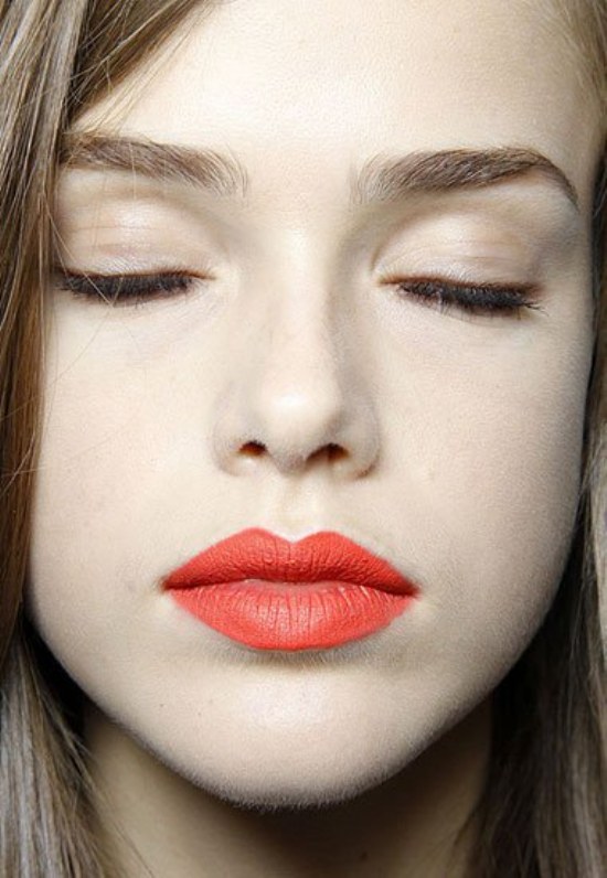 maquillaje moda labios ojos