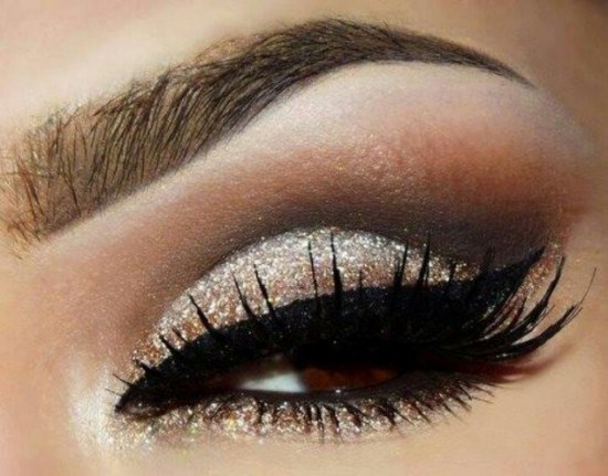 ideas maquillaje sombra escarchada