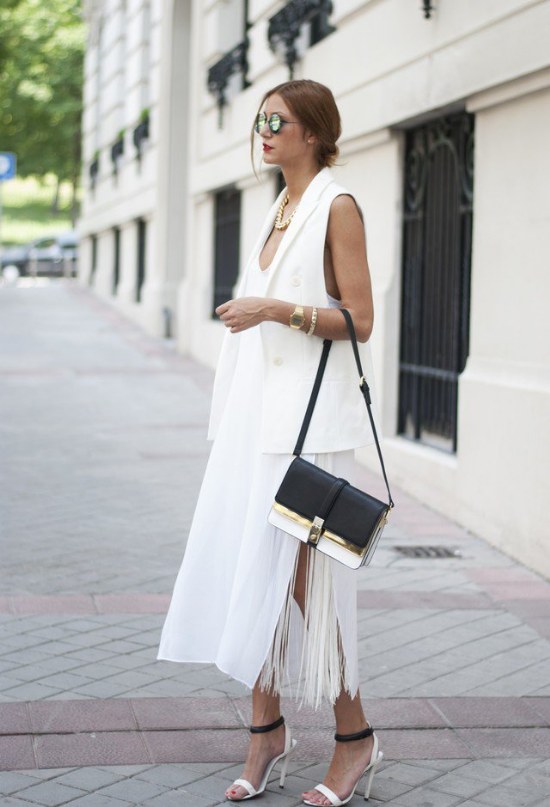 ropa toda blanca moda primavera