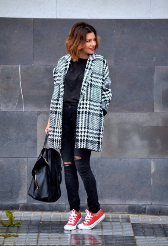 outfits converse invierno casual