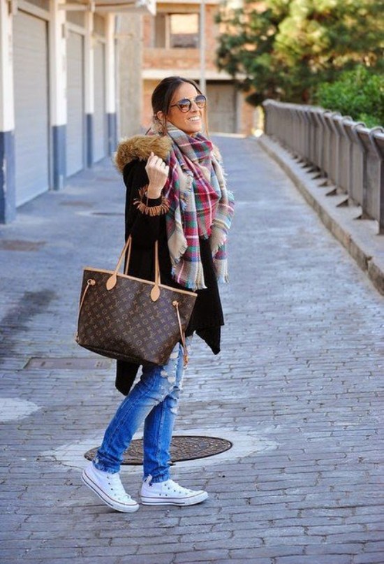 outfits converse invierno casual