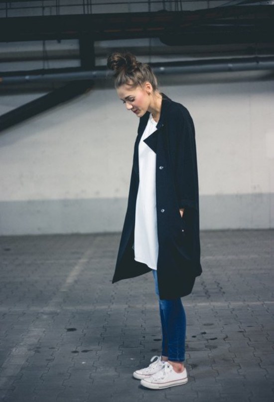 outfits converse invierno casual