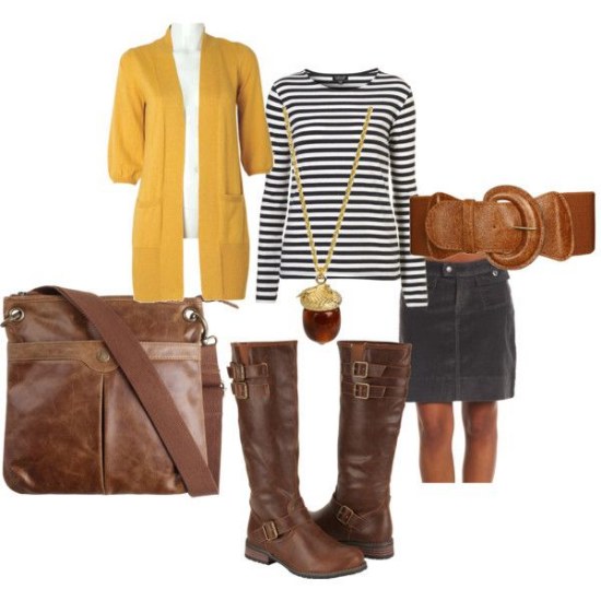 ropa color mostaza moda