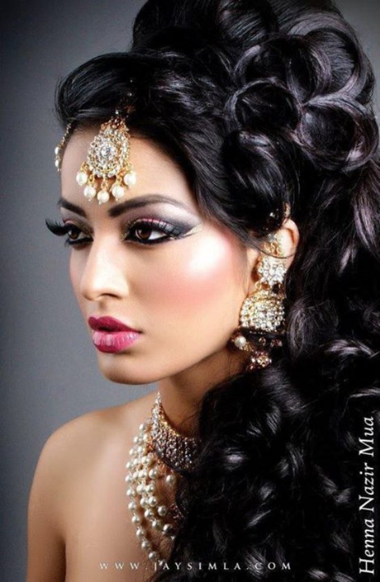 ideas peinado maquillaje hindu