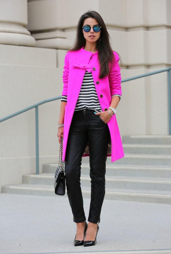 moda ropa color fucsia