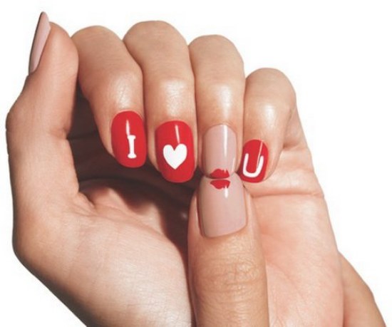 diseños uñas manicure corazones