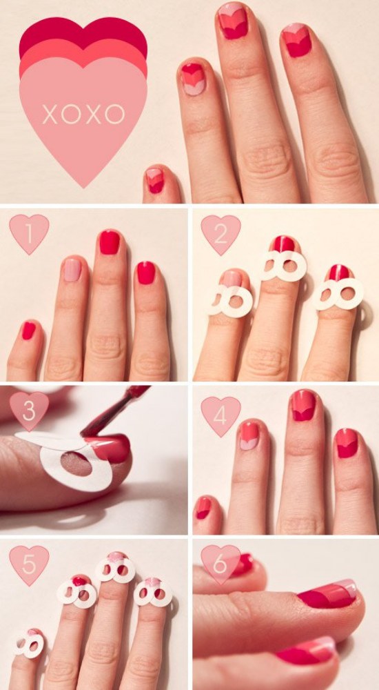 diseños uñas manicure corazones