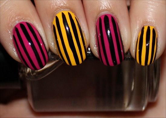 diseños rayas uñas