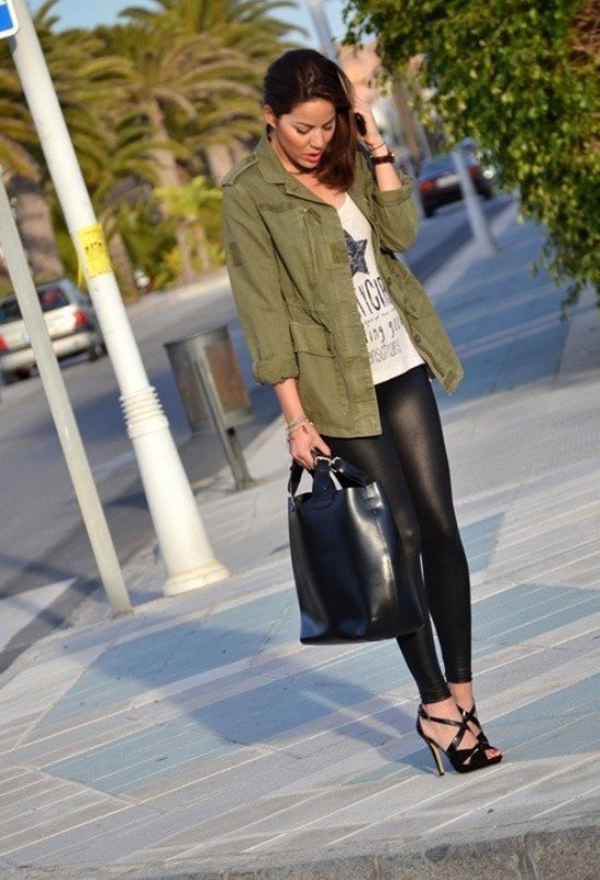 moda ropa color khaki