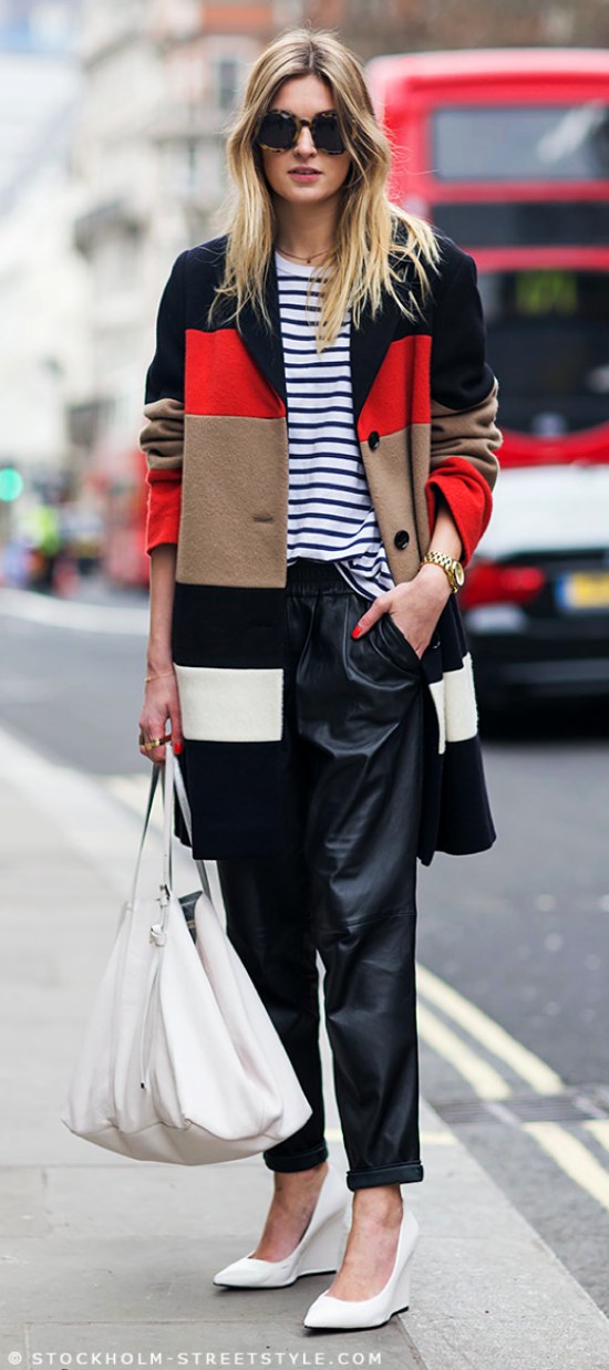 abrigos estampados moda invierno