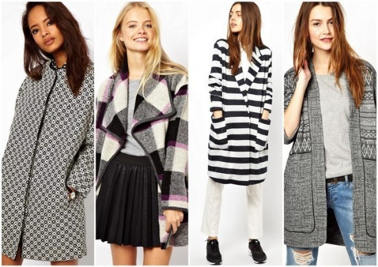 abrigos estampados moda invierno