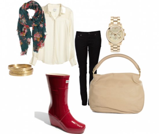 botas lluvia outfits