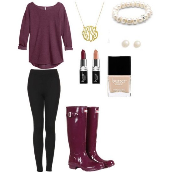 botas lluvia outfits