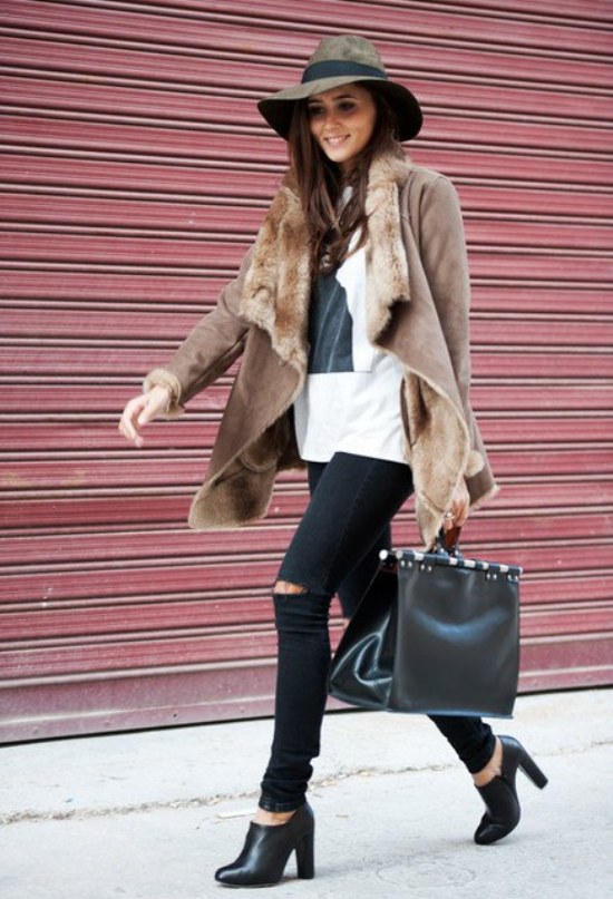 outfits oficina invierno