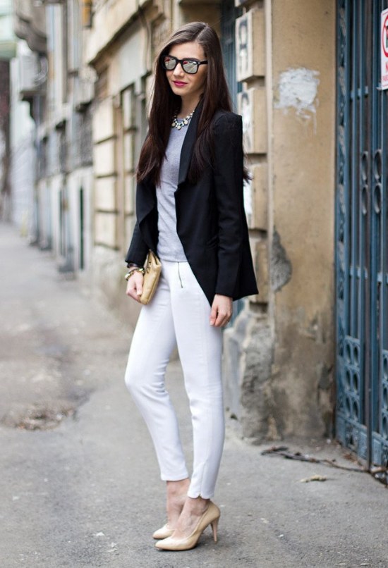 impactful outfit blazer negro corto women