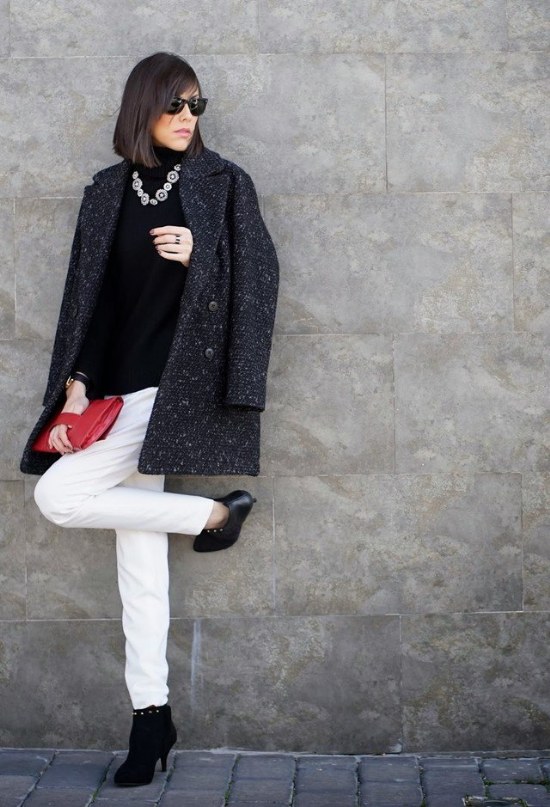 outfits oficina invierno