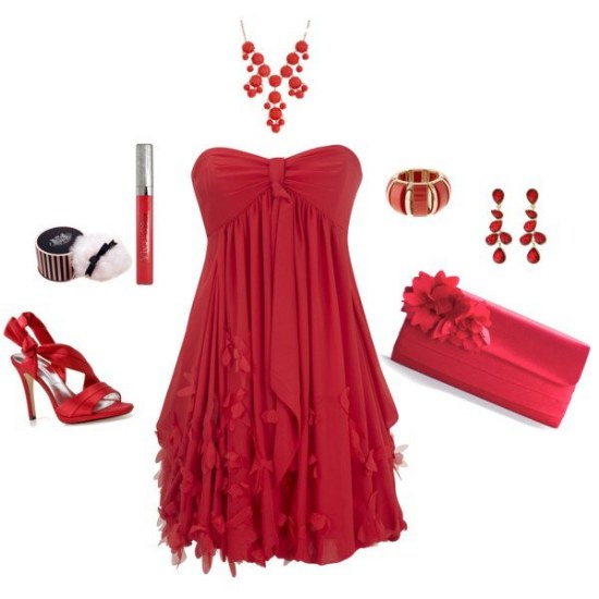 vestidos rojos san valentin