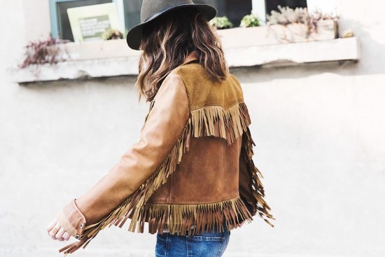 chaquetas flecos indio americano moda