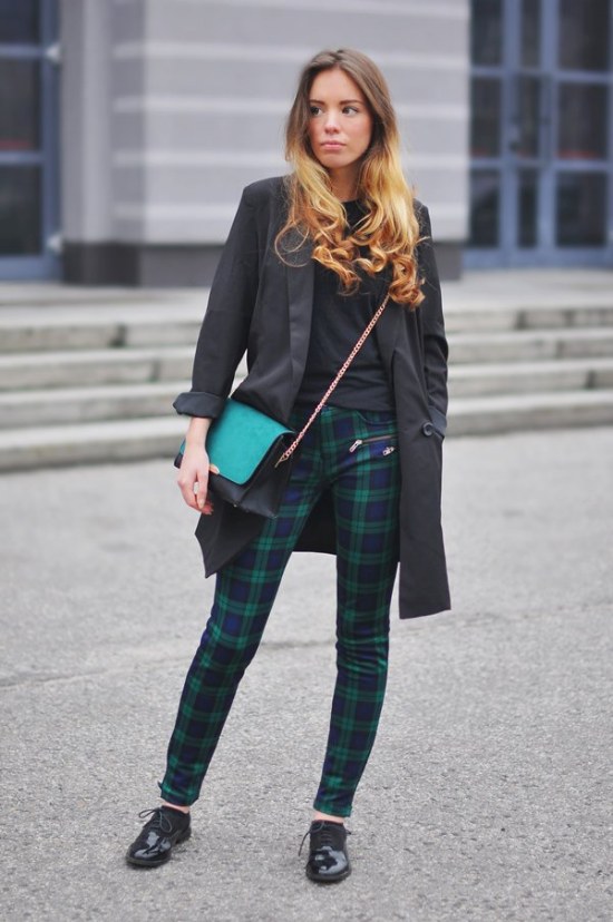 outfits chaquetas negras moda primavera