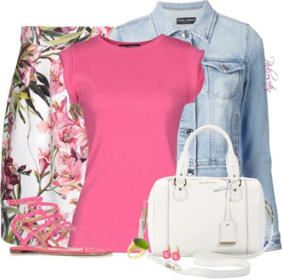 outfits faldas vestidos flores primavera