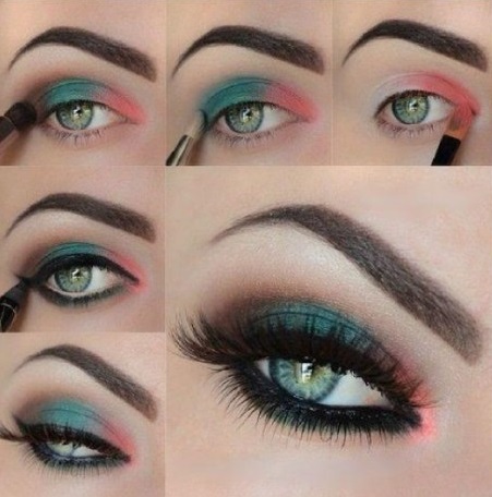 maquillaje sombras ojos verdes