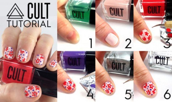 diseño uñas flores primavera