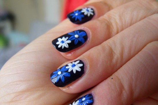 diseño uñas flores primavera manicure