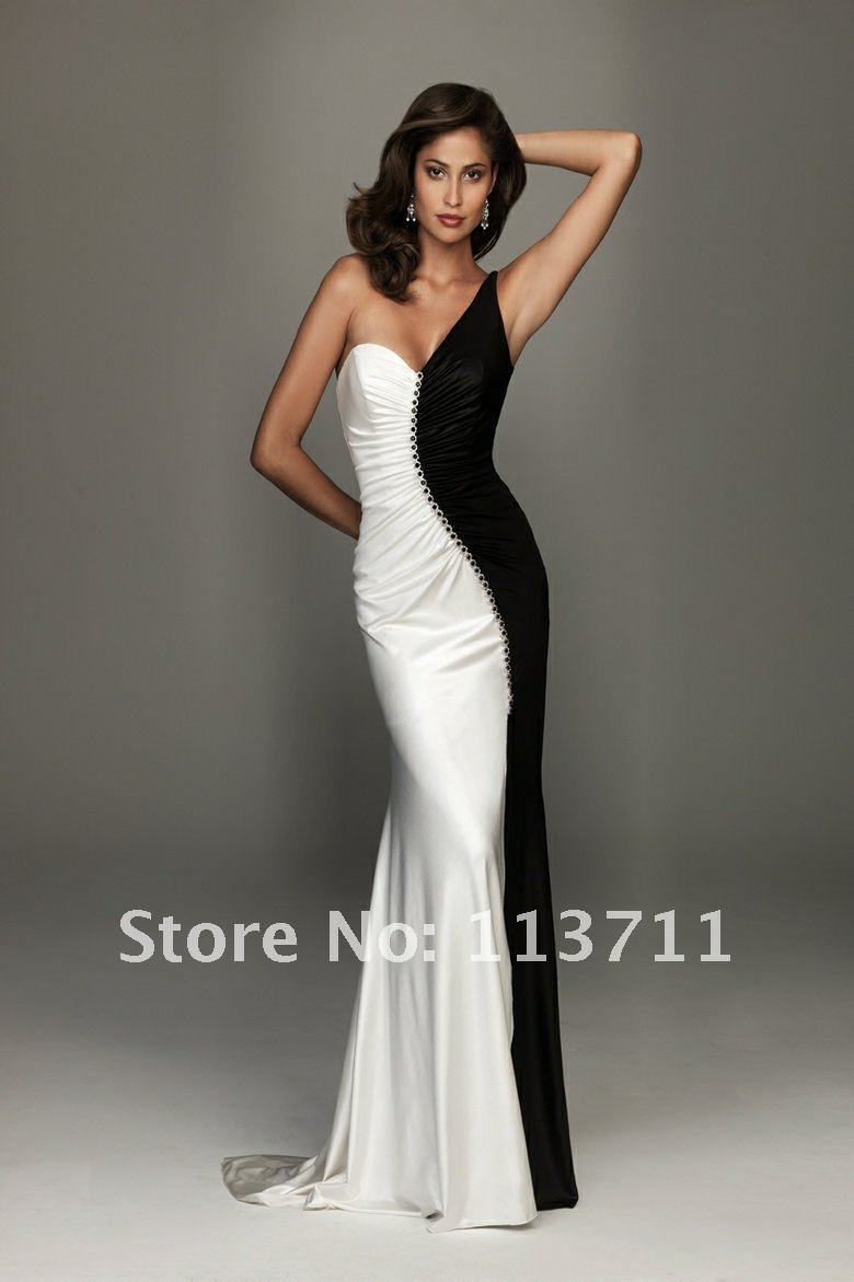 Fascinantes Vestidos Blanco Y Negro Para Fiestas AquiModa Com Blancoynegro 4