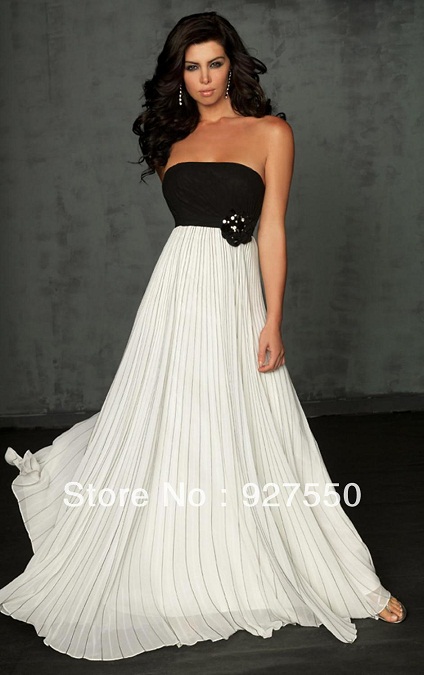 Fascinantes Vestidos Blanco Y Negro Para Fiestas AquiModa Com Blancoynegro 6