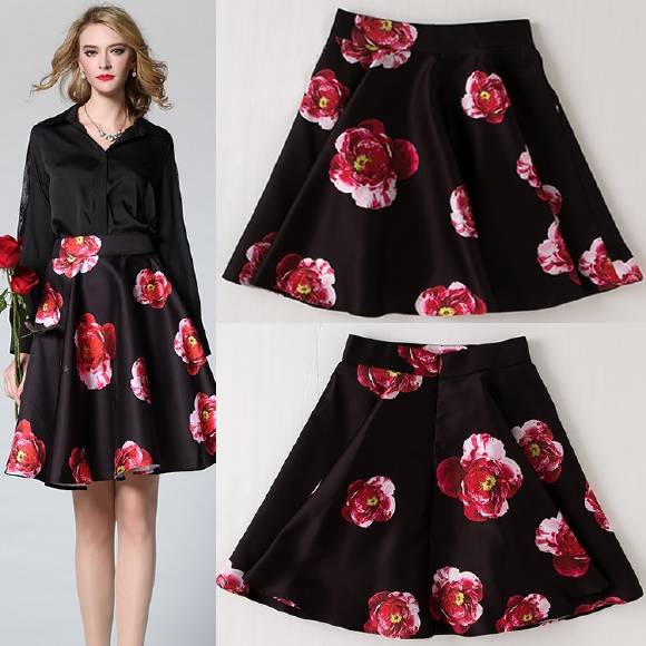 Faldas con estampados florales