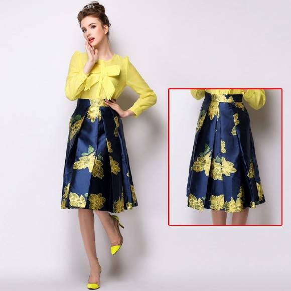 Faldas con estampados florales