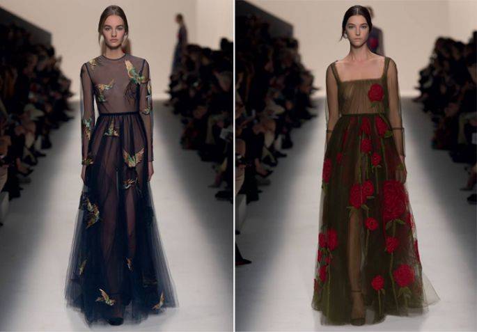 Vestidos de Valentino otoño invierno