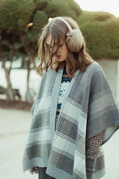 Abrigo de lana moda 2015
