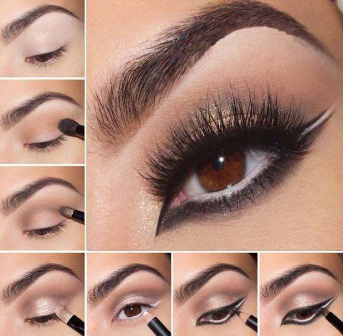 maquillaje estilo cat eye