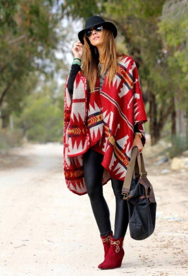 ponchos y capas para mujeres invierno 2015