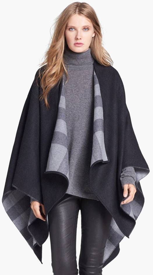 ponchos y capas para mujeres invierno 2015