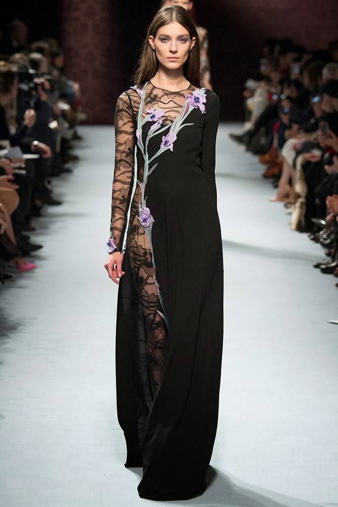 vestidos de fiesta con transparencias otoño invierno 2015