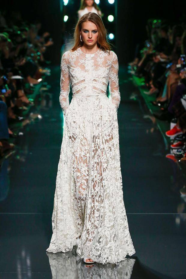 vestidos de fiesta con transparencias otoño invierno 2015