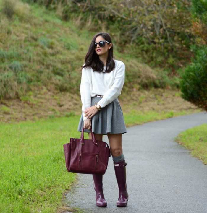 outfits botas lluvia