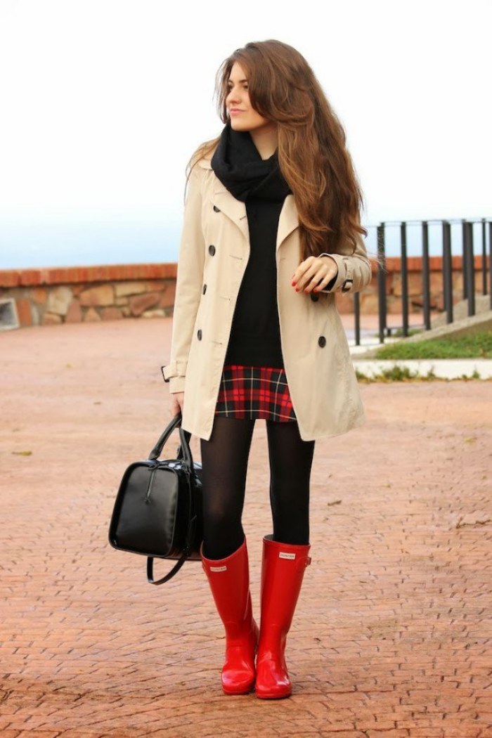 outfits botas lluvia