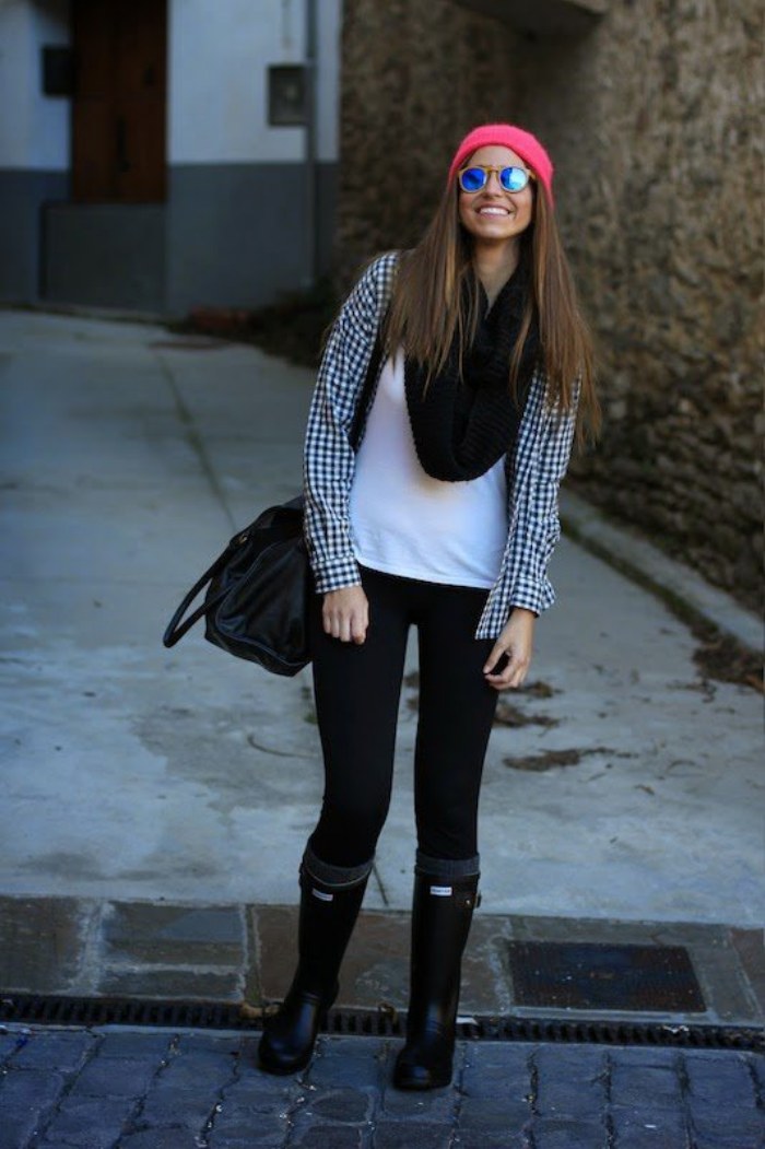 outfits botas lluvia