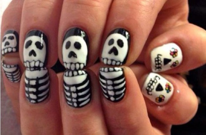 halloween unas