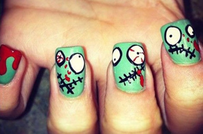 halloween unas