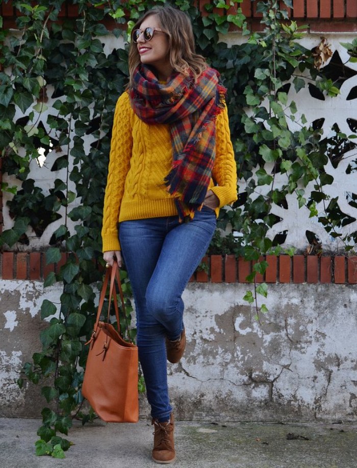 outfits color mostaza