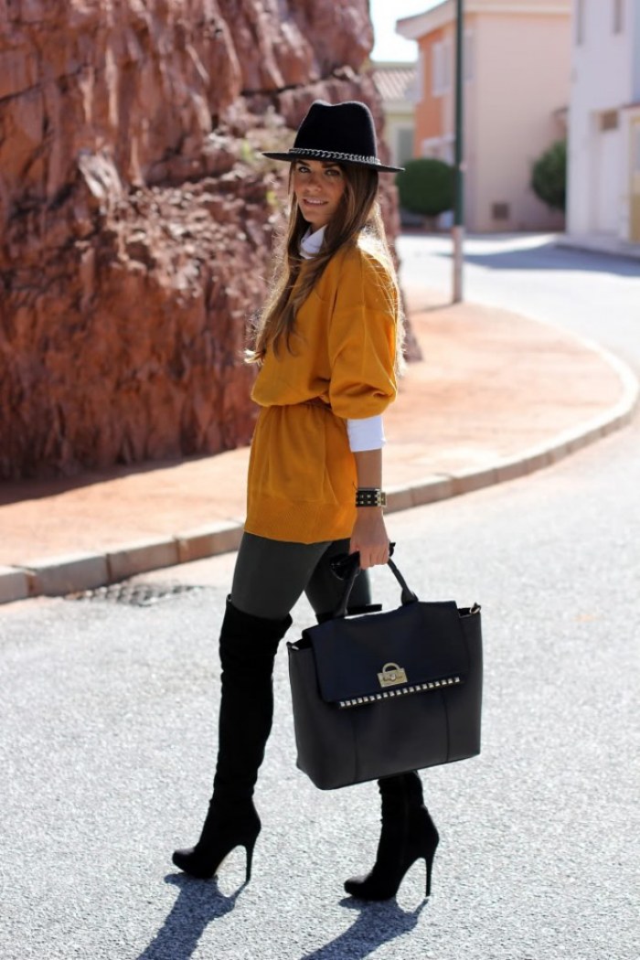 outfits color mostaza