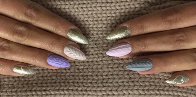 diseños sueter uñas