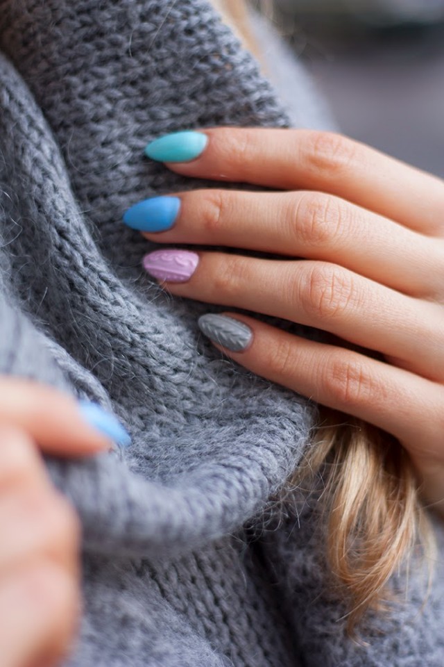diseños sueter uñas