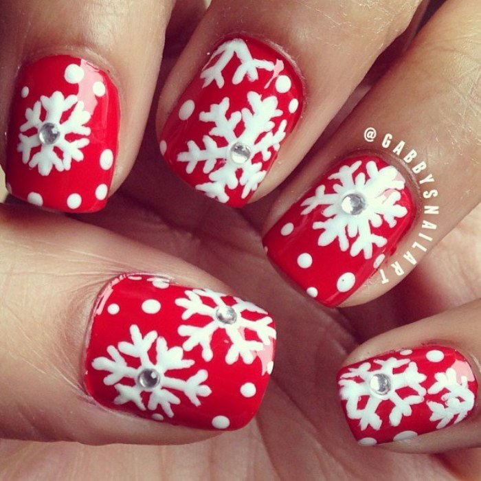 uñas diseños navideñas