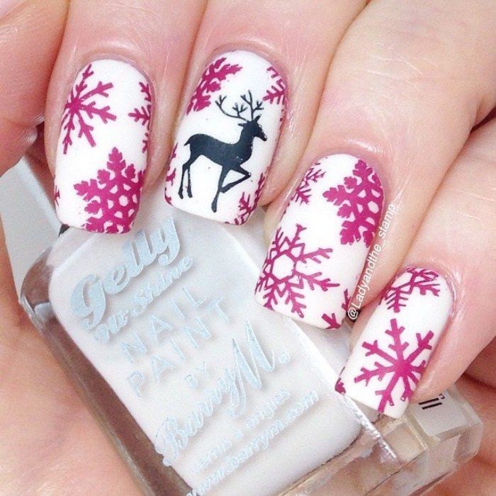 uñas diseños navideñas