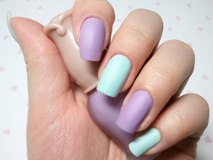 uñas matte diseños